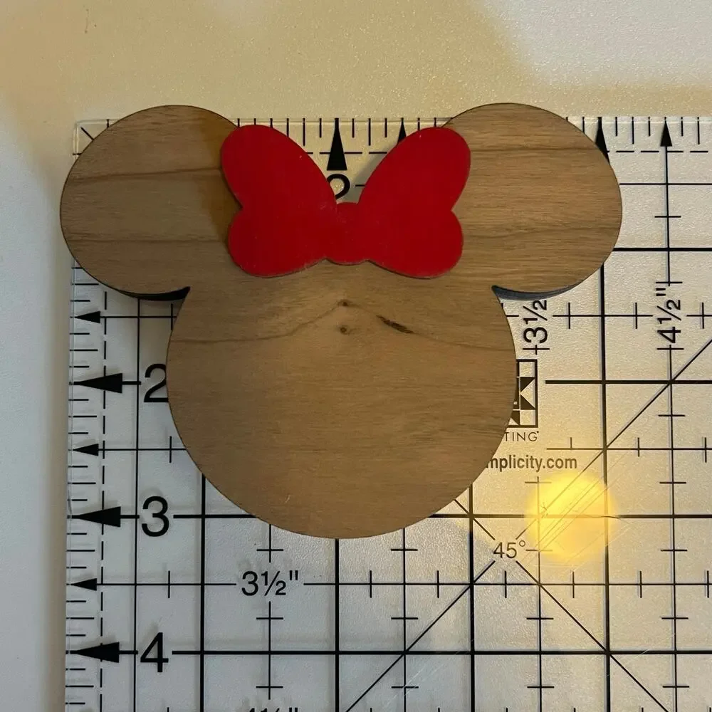 Custom Handmade Wood Minnie Mouse Hooks Disney Loungefly Cap Hat Holder